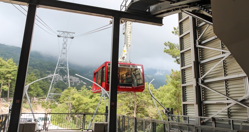 Cable way at Takhtaly - Olympos Mountain (from Antalya)